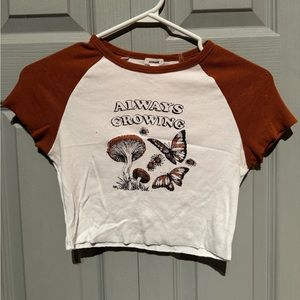 Always growing crop top